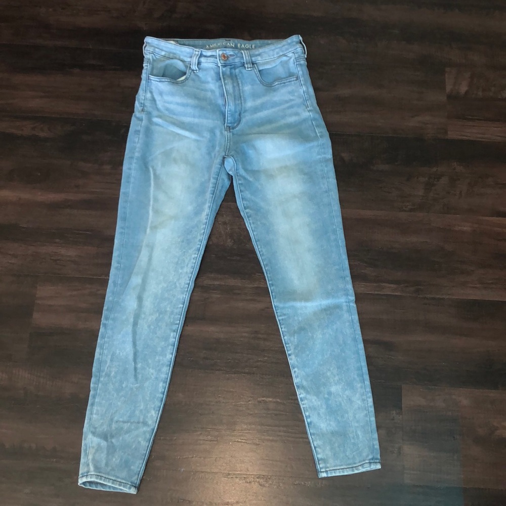 Acid wash jeggings